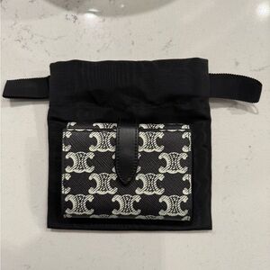 Celine Black and White Wallet